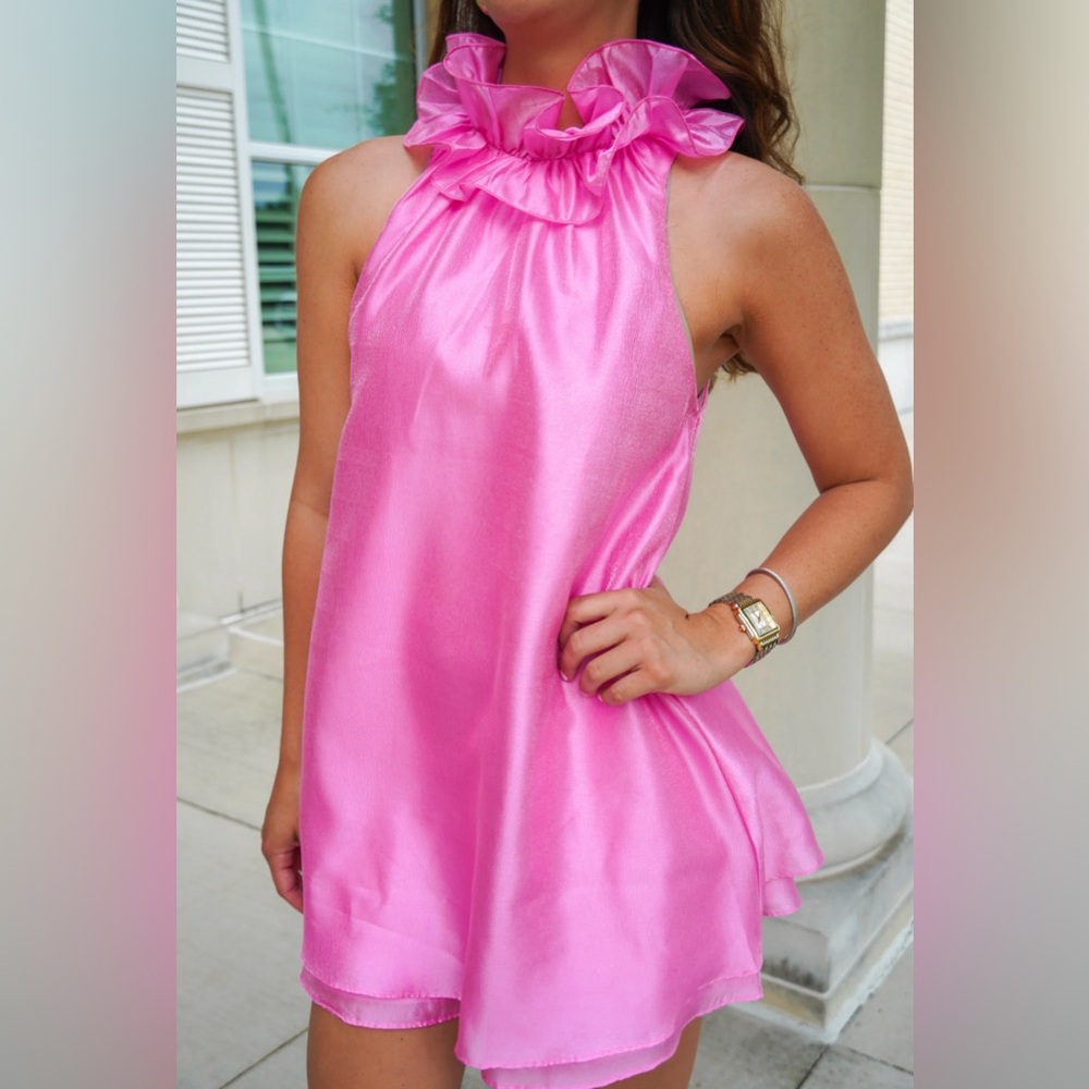 LENA PINK MINI DRESS